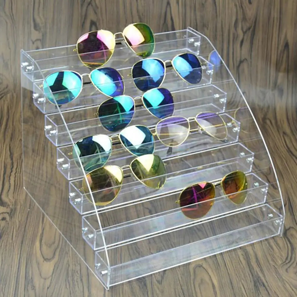 Multi-Layer Acrylic Jewelry & Sunglass Organizer – Nail Polish & Eyeglass Display Stand