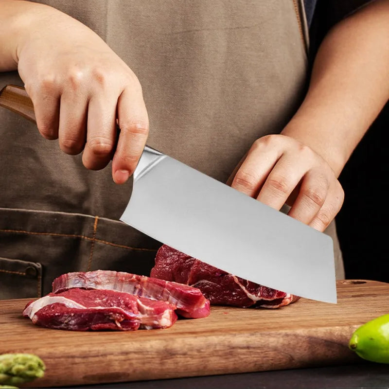 Professional Japanese Kitchen Chef Knife Set – Stainless Steel Knives for Meat, Fish, Fruit, and Vegetable Slicing