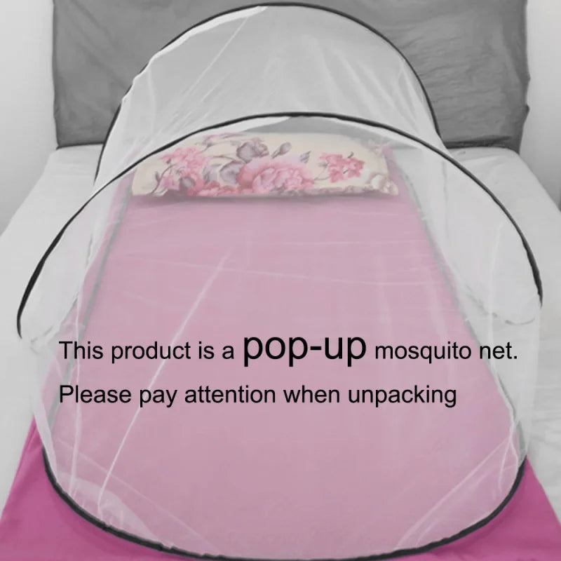 Portable Pop-Up Mosquito Net – Lightweight Instant-Setup Bed Net for Camping & Travel, Indoor/Outdoor Protection