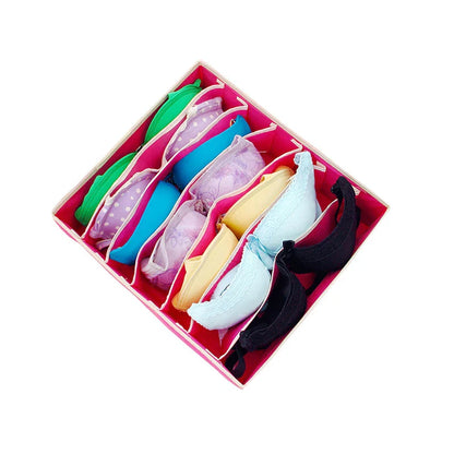 Sock & Underwear Organizer Drawer Divider – Foldable Closet Storage Bins for Bra, Underpants, Scarves, and Ties