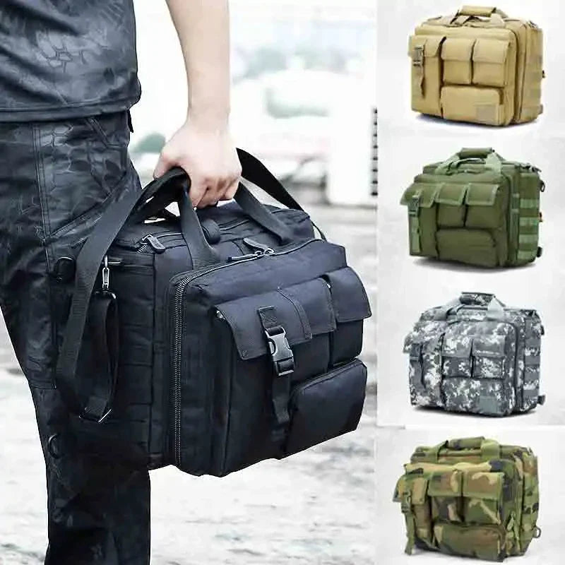 Tactical Molle Backpack – Multifunction Nylon Messenger Bag, Laptop Briefcase & Outdoor Climbing Shoulder Bag