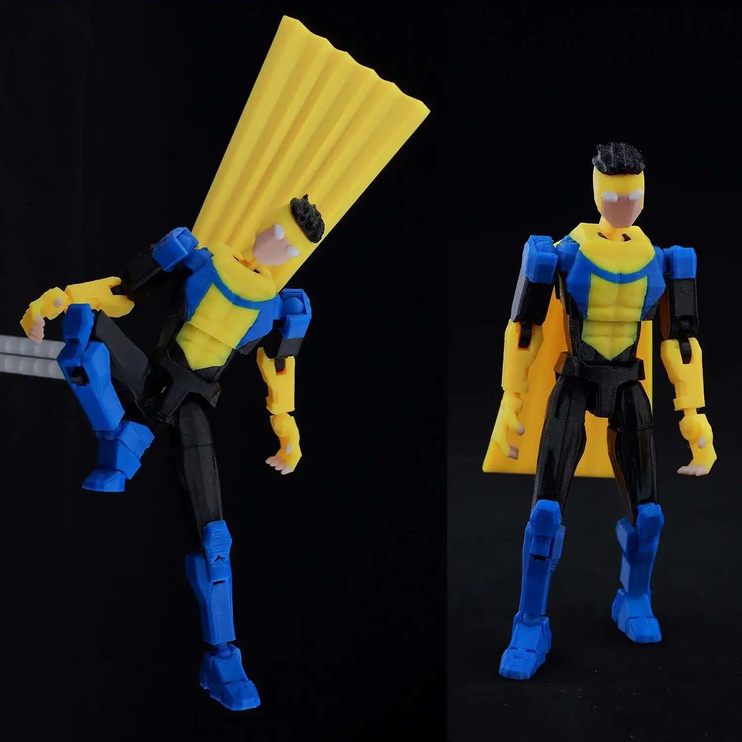 9L3D Lucky 13 Invincible Boy Eve Action Figure — 3D Printed Anime Model, Multi-Jointed Poseable Collectible Toy Gift for Fans