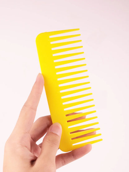 Thick Plastic Heat-Resistant Salon Comb – Anti-Static Long & Wide Tooth Comb for Real Hair Wigs