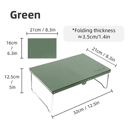Portable Foldable Camping Table – Ultralight MDF Mini Coffee Table for Outdoor Hiking & Picnic Use