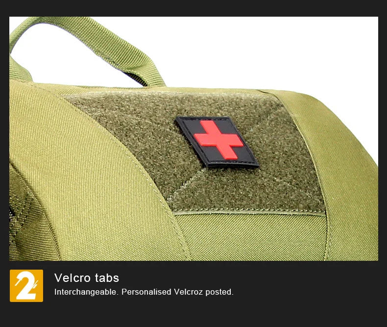 Tactical Outdoor Medical Backpack – Large Capacity Emergency & Camping Bag