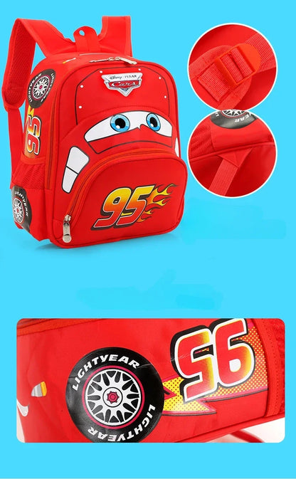 Hot Kindergarten Cartoon 3D Car Travel Backpack – Waterproof Boys Backpack for Kids 2-5 Years Old