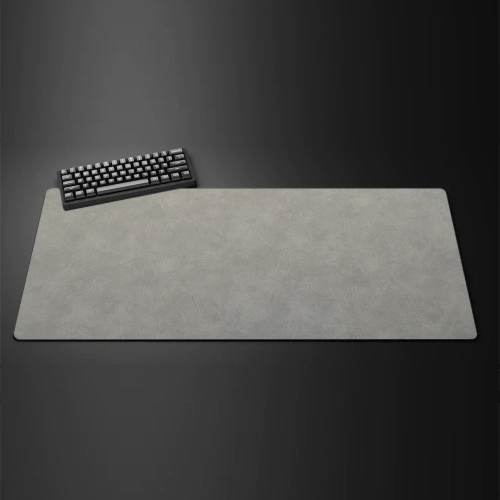 Gray Texture XXL Gaming Mouse Pad – Large 90x40cm Rubber Anti-Slip Desk Mat for Computer Office and Gaming