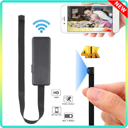 HD 1080P Mini WiFi Camera DIY Module — Nanny Cam with Wide-Angle, Motion Detection, Alarm, Recording, and Phone App Support