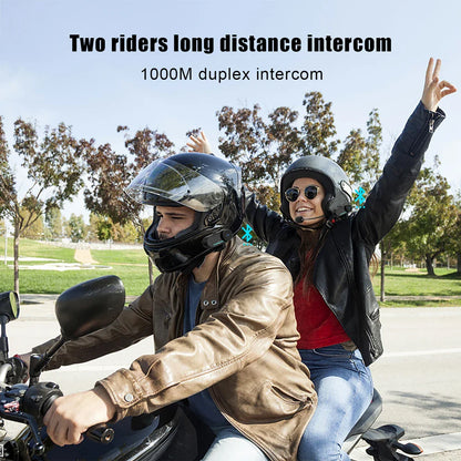 Freedconn T Com VB Motorcycle Helmet Bluetooth Headset — Wireless Stereo Intercom with Call, FM Music & Communication Sharing