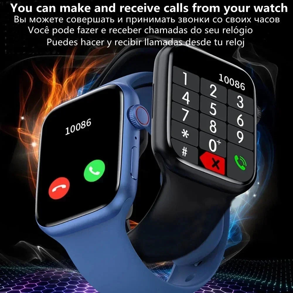 I10 Pro Max Smartwatch with Metal Strap – Sport Fitness Tracker, Custom Dial for Android & iOS, Gift for Men & Women