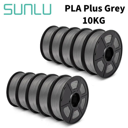 SUNLU PLA/PETG/PLA+ 3D Printer Filament Bundle – 10 Rolls 1KG Each, 1.75mm Neatly Wound Filament for 3D Printing (EU/US)