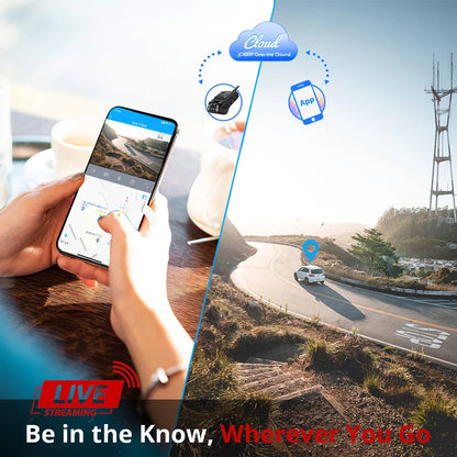 Jimi JC400P 4G Car Camera – 1080P Dual Cameras, GPS Tracking, Wifi Hotspot, Live Stream, DVR Dash Cam with Free App
