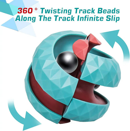 Decompression Orbit Ball Cube – Sensory Fidget Toy for Kids, Stress Relief & Focus Training