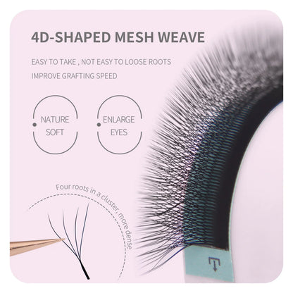 ANNAFRIS Premade Volume Lash Fans – YY 3D 4D 5D W-Shaped Automatic Flowering Mink Eyelash Extensions, Soft & Dense