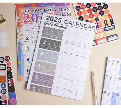 2025 2024 Large Wall Calendar Planner Sheet – Kawaii To-Do List & Schedule Organizer for Office & Home