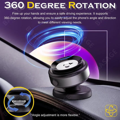 Car Magnetic Vacuum Adsorption Bracket - 360° Rotating Aluminum Alloy Phone Holder for 4.7-inch & Larger Smartphones