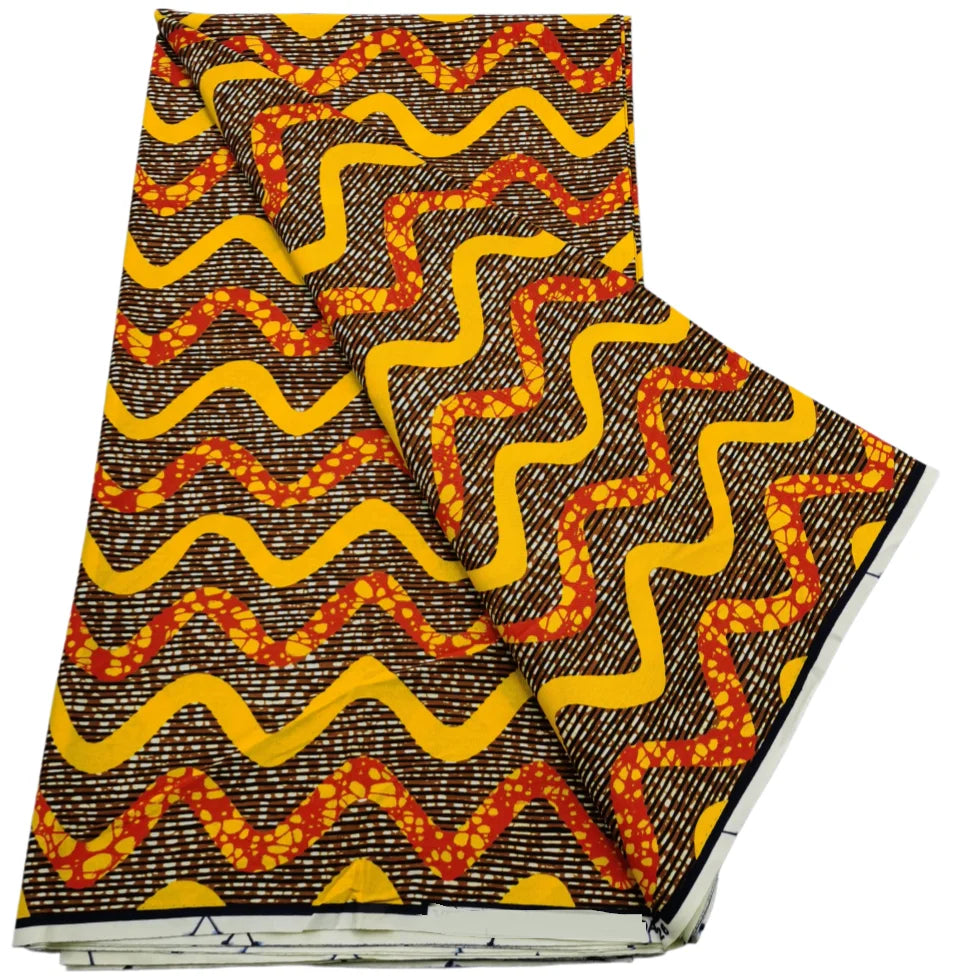 2026 African Real Wax Print Fabric - High Quality Ankara Pagne ABC