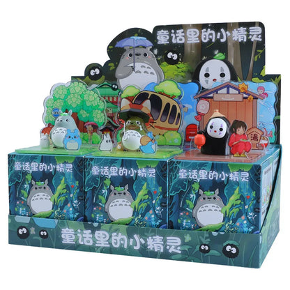 Multiple Styles Hayao Miyazaki Anime Blind Box Figurines – Fairy Tale Elves Scene, Student Gift & Wholesale Collectibles