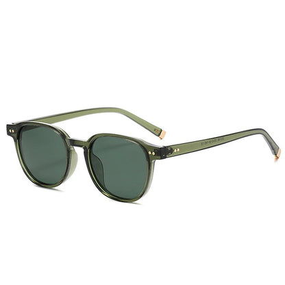 SHAUNA Retro Square Polarized Sunglasses — Fashion Rivet-Decorated Shades for Women & Men, UV400 Driving Sun Glasses