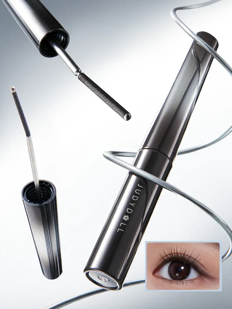 Judydoll Iron Mascara 2g – Waterproof, Slim, Long Curl & Thick Styling Mascara in Steel Tube