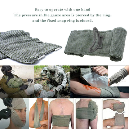 Israeli Bandage 4/6in — Emergency Combat Wound Dressing, Tactical Compression First Aid for IFAK & Military Medical Use