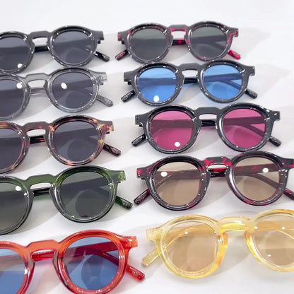 2025 Retro Round Small Frame Sunglasses — High-End UV Resistant Shades for Men & Women, Fashion Trend