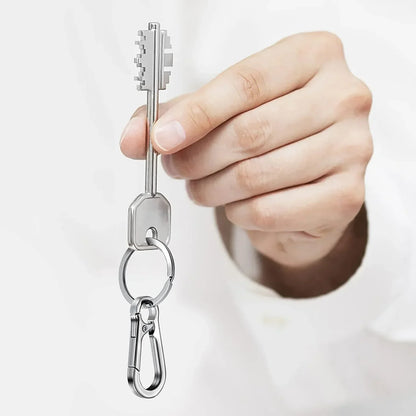 4PCS Metal Carabiner Keychain Clips - Portable Key Ring Holder Organizer for Car Keys & EDC Gear