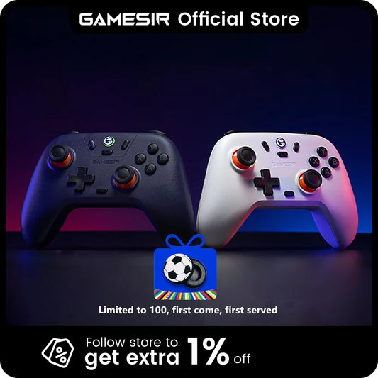GameSir Nova Lite Wireless Controller – Bluetooth Gamepad with Hall Effect for Nintendo Switch, iPhone, Android & PC
