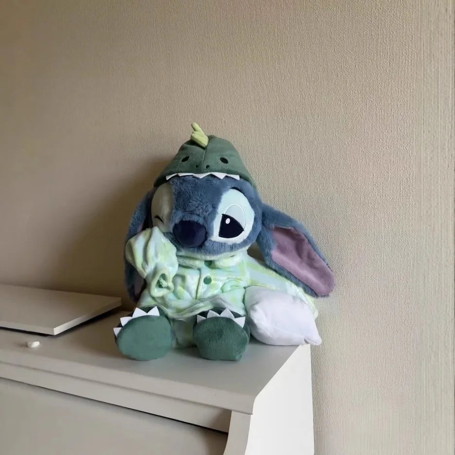30-40cm Dinosaur Plush Doll – Cute Lilo & Stitch Sleepwear Toy, Summer Dream Series Large Pillow, Kids Birthday Gift