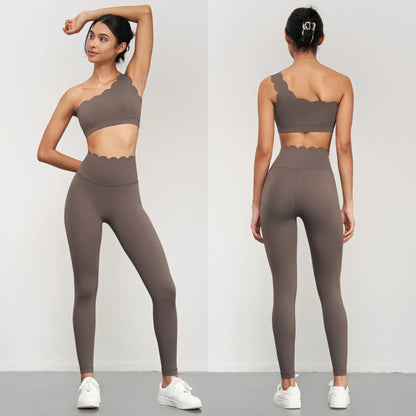 2PCS Women’s Seamless Yoga & Fitness Set – Sports Bra with Leggings & Gym Shorts Workout Outfit