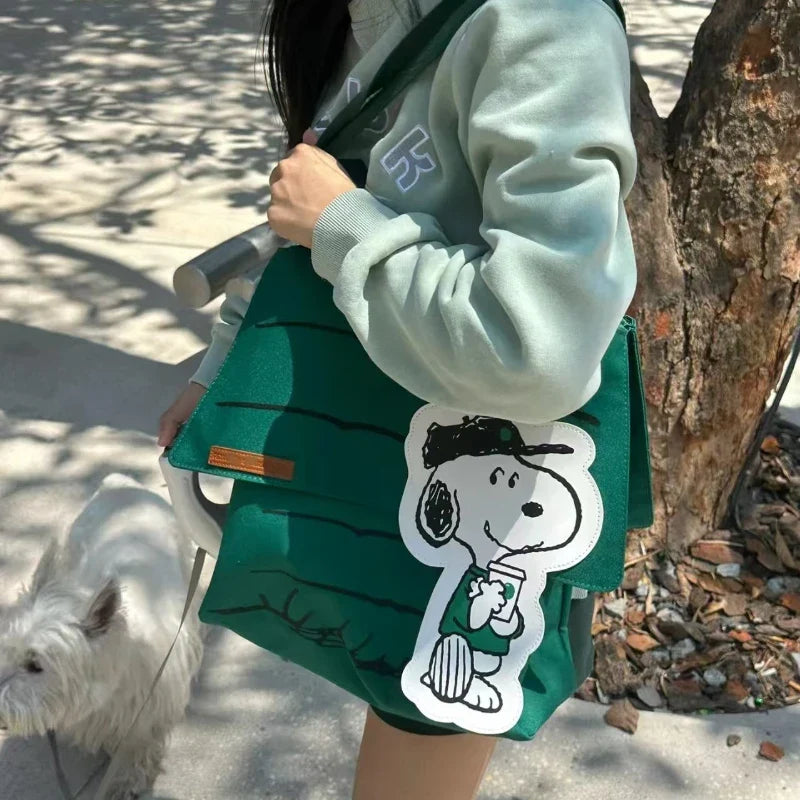 New Snoopy Tote Bag | Large Capacity Casual Shoulder Bag for Girls, Travel & Everyday Use