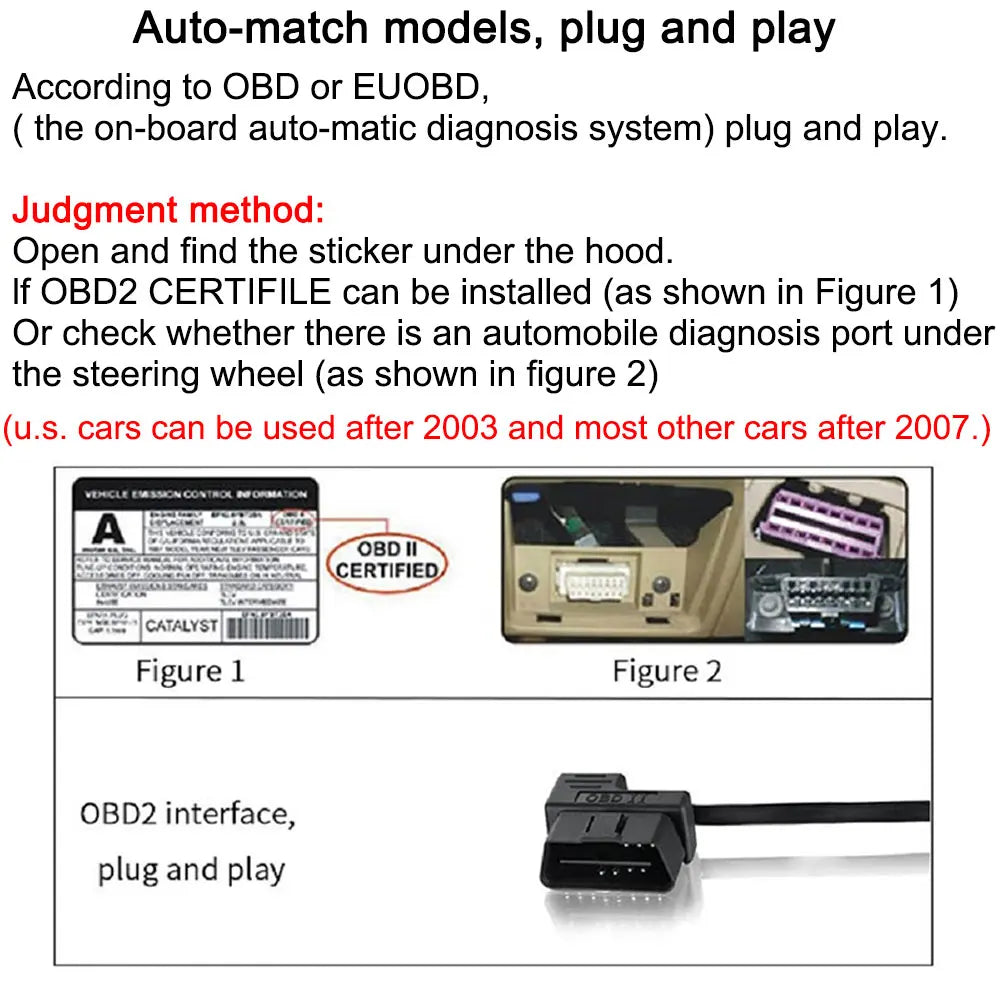 AD G3/B3 OBD2 GPS Head-Up Display – Smart Car HUD with Digital Speedometer, RPM, Water Temp, Clock & Security Alarm