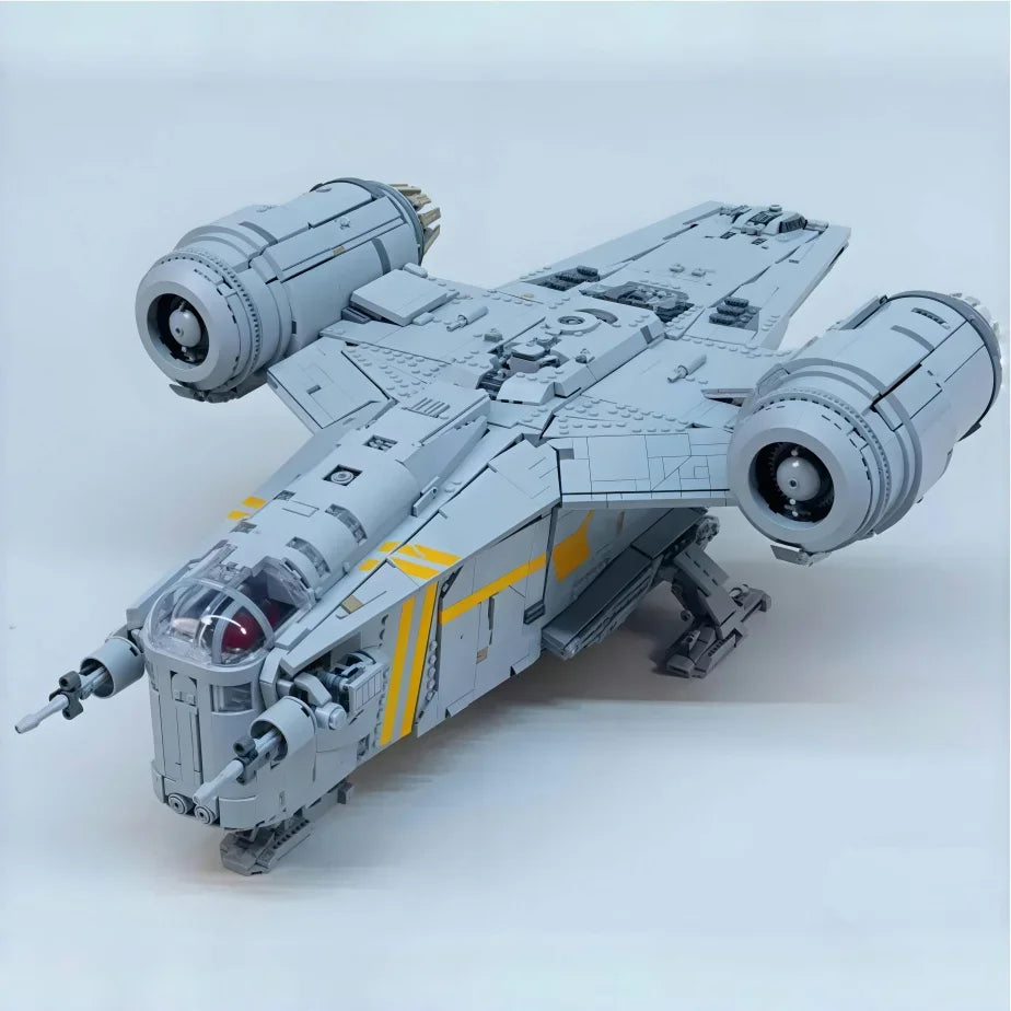 6187pcs Mandalorian Razor Crest Spaceship Model — Star Wars Building Blocks | Home Decor & Birthday Christmas Gift