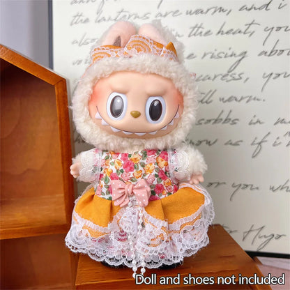 Mini Plush Doll Clothes Set – Kpop EXO Labubu V1 V2 Idol Doll Pit Strip Climbing Suit & Accessories, Clothing Gift
