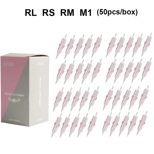 1RL 3RL 7RL Practice Tattoo Needles – 10/20/50/100PCS for PMU Motor Pen & Grip Cartridge Supplies