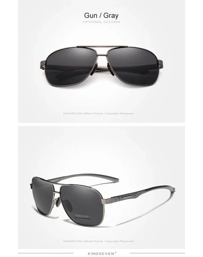 KINGSEVEN Polarized Pilot Sunglasses – UV400 HD Lens Aluminum Frame Photochromic Night Vision Eyewear for Men & Women