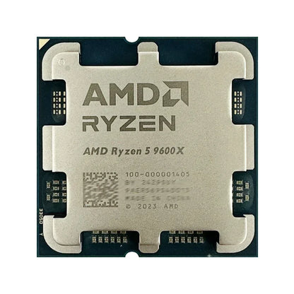 AMD Ryzen 5 9600X Processor - 6-Core, 12-Thread, 5.4GHz, 38MB Game Cache, 4NM, 65W TDP, AM5 Socket, Zen 5 CPU with Integrated Graphics