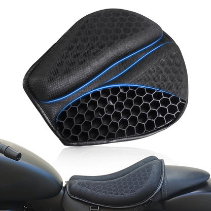 3D Honeycomb Gel Motorcycle Seat Cushion — Anti-Slip, Pressure Relief Ride Pad, Universal Moto Accessory