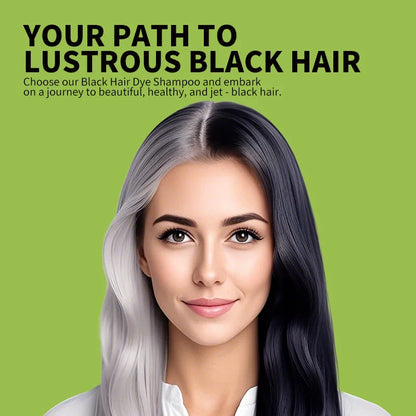 Rosemary Black Hair Dye Shampoo 500ml – DIY Herbal Gray-to-Black Coloring for Women & Men