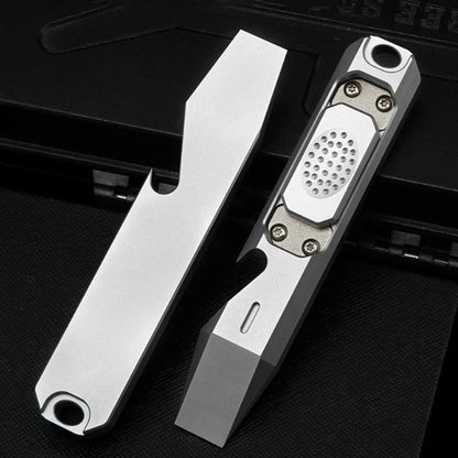 Titanium Alloy Multifunction EDC Tool – Wrench, Pry Bar, Bottle Opener & Screwdriver for Outdoor Use