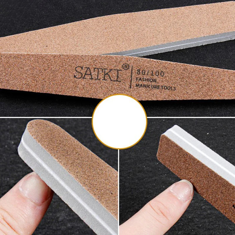 10PCS Double-Sided Nail File Blocks – Colorful Sponge Buffing, Sanding & Polishing Strips for Pedicure & Manicure Tools