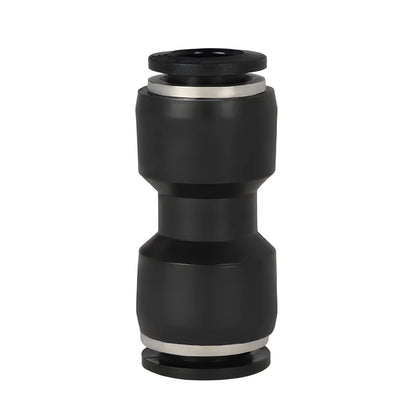 High Quality Pneumatic Air Tube Quick Connector Fitting – Black PU/PE/NY Pipe Fittings 3–16mm Industrial Hose Adapter Set
