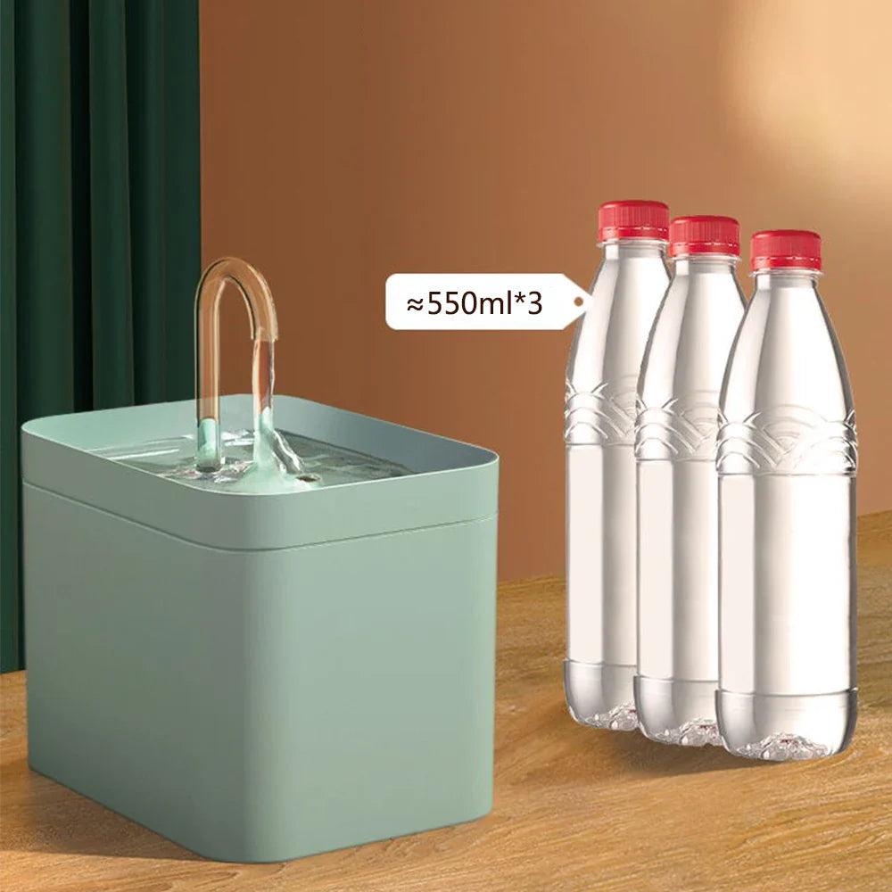 Ultra-Quiet Cat & Dog Water Fountain – Smart 1.5L Automatic Pet Dispenser with Filter & Anti-Burn Pump
