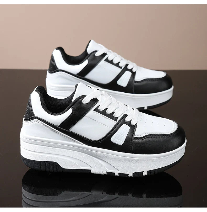 Four-Wheel Roller Shoes for Boys & Girls – Casual Outdoor Sports Sneakers with Pulleys, Slide & Shrink School Walking Shoes