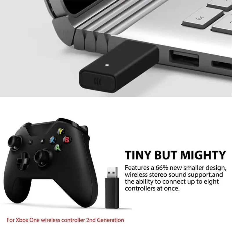 Xbox One Wireless Adapter USB Receiver – 1st & 2nd Gen for Windows 10 PC & Laptops