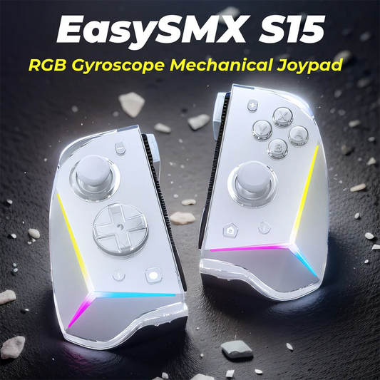 EasySMX S15 Wireless RGB Joypad Controller for Nintendo Switch/OLED – L/R, 6-Axis Gyroscope, Mechanical Hall Effect
