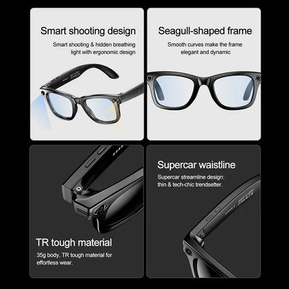 Xiaomi W600 Smart Glasses — AI Intelligent Sunglasses with Camera, Video Recording, Bluetooth Music & Calls, IP65 Waterproof