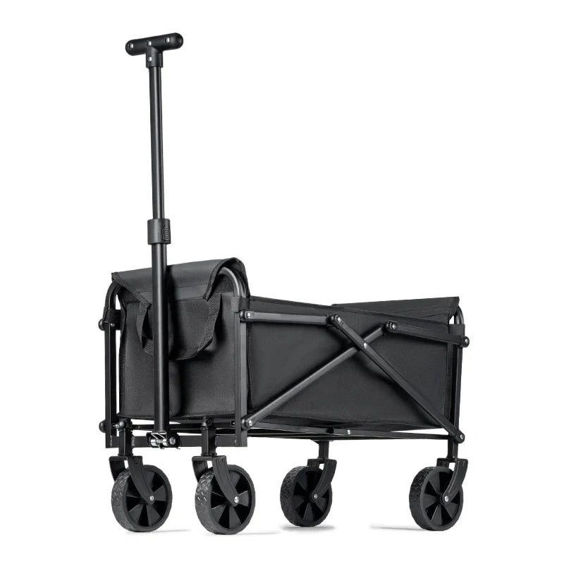 Foldable Outdoor Utility Cart - Heavy Duty Portable Camping, Picnic, Beach & Shopping Wagon