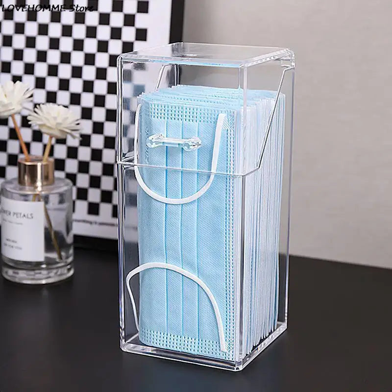 Mask & Wet Tissue Storage Box – Dustproof Baby Wipes Dispenser with Lid for Kitchen & Household