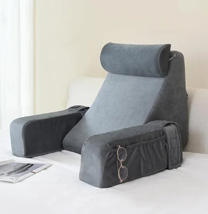 Bed Rest Back Pillow – Supportive Backrest Cushion for Bed, Couch & Floor Sitting, Ideal for Reading, Gaming, Resting & Watching TV